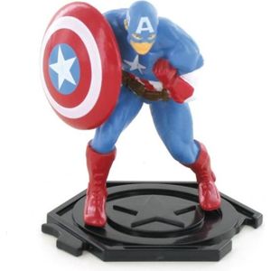 FIGURINE - PERSONNAGE Figurine Capitaine America - COMANSI - Avengers Marvel - 9 cm - Garçon - 3 ans