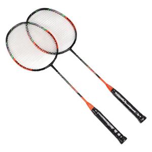 RAQUETTE DE BADMINTON FYDUN Raquettes de badminton en fibre de carbone Raquettes de Badminton en Fiber de carbone, 2 pièces, Ultra sport ensemble