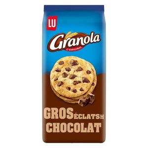 BISCUITS SABLÉS Granola De Lu - Cookie Extra au Chocolat - Format 