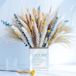 FLEUR ARTIFICIELLE JANZDIYS -Bouquet de fleurs séchées naturelle-5 Ty