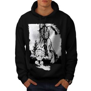 Monstre Cool Conception Drôle Noir Blanc Men S 5xl Sweat à