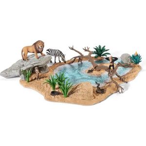 Schleich 42258 Animal Abreuvoir plastique Figure World of Nature-Wild vie