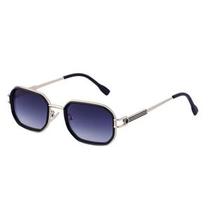 Lunettes De Soleil Homme Tropical, Monture Métal Grise, Verres Polycarbonate Teintés, UV400