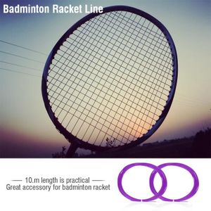 CORDAGE BADMINTON VGEBY Jeu de Cordes de Raquette de Badminton en Nylon Durable 10m (Violet)