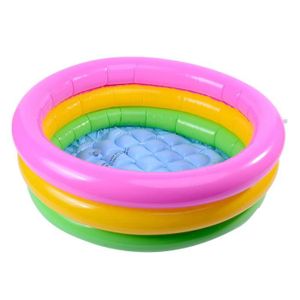 PATAUGEOIRE Vvikizy piscine gonflable pour bébé Jouet spatial arc-en-ciel à trois couches, Table de sable, jouet de pêche, jeux insectes