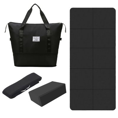 Sac De Tapis De Yoga AKOZLIN – Imperméable, Grand Compartiment, Sangle Réglable, Pour Gym, Cours, Plage Et Voyage