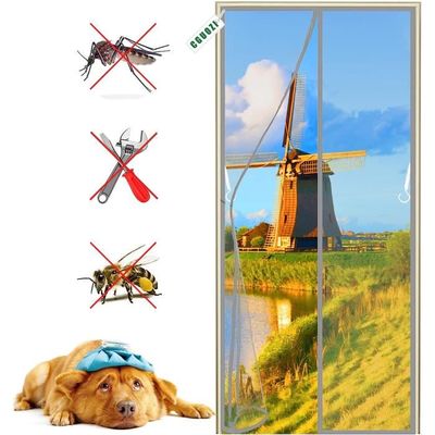 MagnéTique Moustiquaire Porte 140 X 215 Cm Facile à