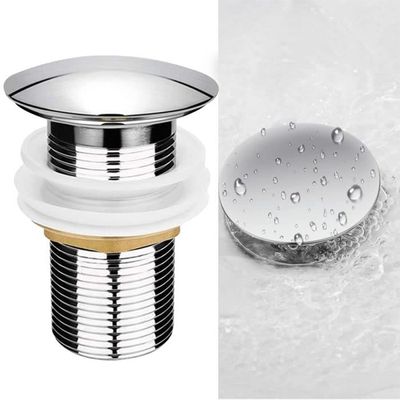 Kit De Bonde Clic-clac Pour Lavabo De Cuisine/salle De Bain Avec Vidage Automatique Et Fente Chromee 92061218