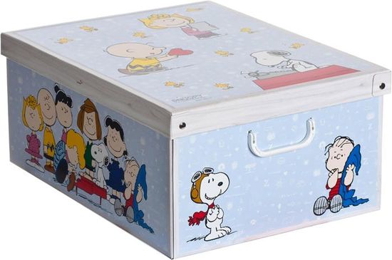 Lot De 2 Boîtes De Rangement En Carton Avec Couvercle - 39x50x24 Cm - Beige - Pour Placard, Linge, Vêtements