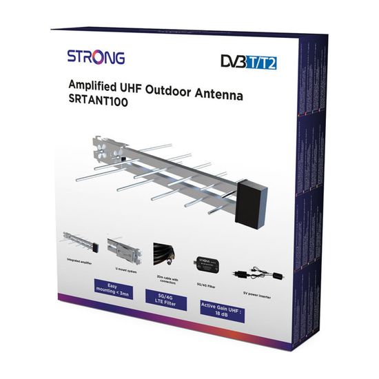 Antenne WiFi Extérieure Gain Élevé 18 à 20DBI IP67 Étanche Antenne Booster De Signal De Téléphone Résistant Aux UV Coupe-vent - Téléphonie