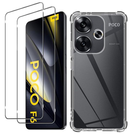 ILING Coque Pour Xiaomi POCO F6 5G, Texture Métal Avancée