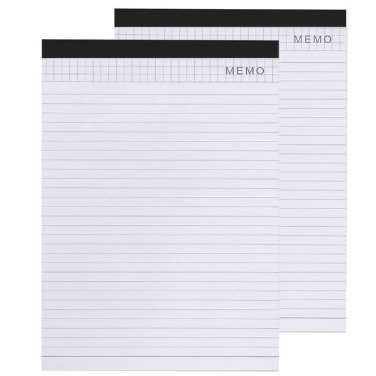 Lot De 5 Blocs Notes - A4 - 21x29,7 Cm - Petits Carreaux - 100 Feuilles