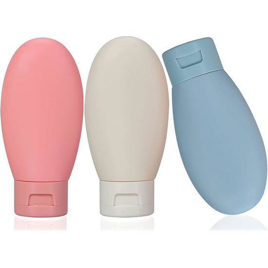 Contenitori Per Vestiti 12 Flacons De Voyage 60ml Rechargeables - Lot Avec Pots, Entonnoir, Spatule - Pour Toilette Et Cosmétiques Flacon Voyage