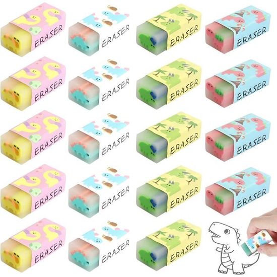 Stylo Gomme Effaceur Pour Enfants – 3 Gommes Style Stylo Affûtables Avec Taille-Crayon Intégré – Rose Mignon – Fournitures Scolaires Et Dessin Précises