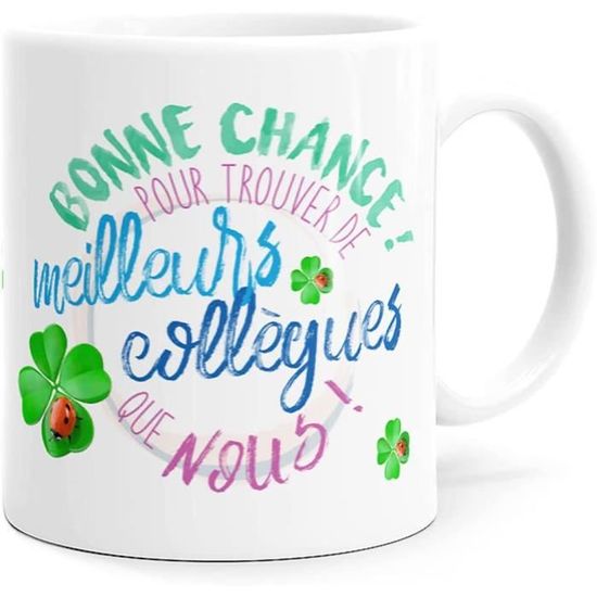 Mugs Humour Collègue Tasse Message Drôle Rigolo. Idée Cadeau Original