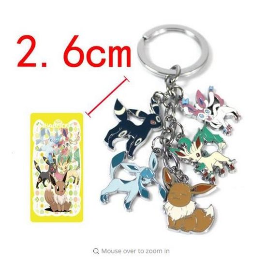 Pokemon Porte Cles Noctali Givrali Nymphali Phyllali Evoli Cdiscount Bagagerie Maroquinerie