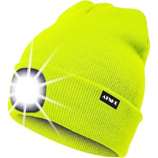 TJS-LED Bonnet Lampe Frontale Étanche Lumière Hiver Chaud Phare