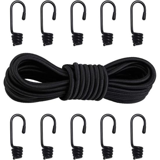 Corde élastique Pretex 8mm Bleu - 10 Mètres - Pour Tendre Bâche, Fixation - Neuf Sous Blister