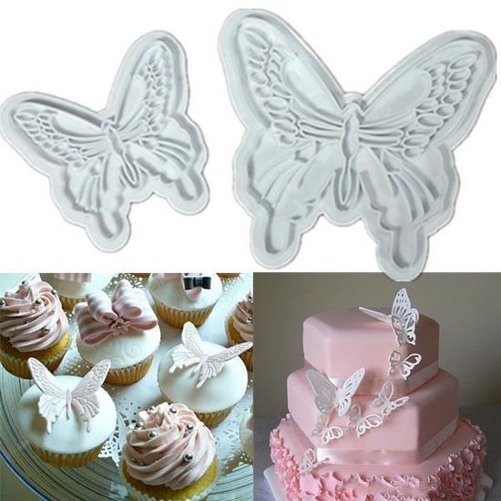 2 Emporte Moule Gateau Piece Patisserie Decoupe Pate Decoration Papillon Noel Cdiscount Maison