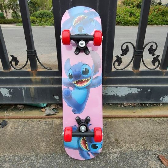 Skateboard Fille 61x18cm - Roues Lumineuses PVC - Capacité 100kg - Pour Enfants Débutants