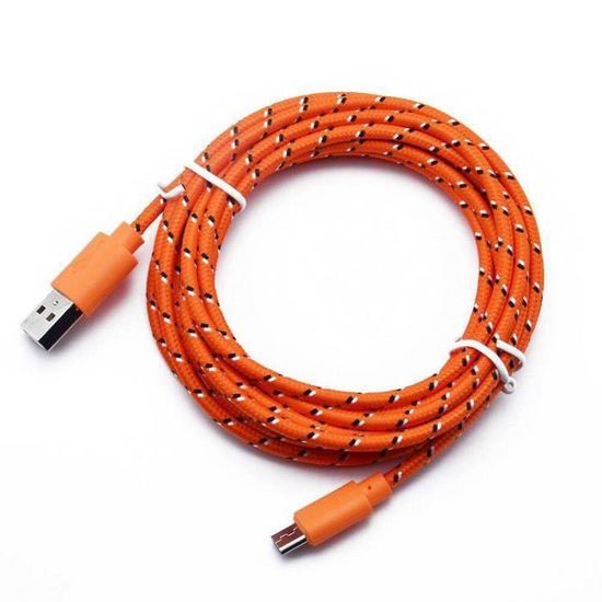 Câble,Câble de données tressé de couleur rallonge usb cable usb cable usb c  rallonge usb c cable sata cable - Red-Type-c-2m - Cdiscount Téléphonie