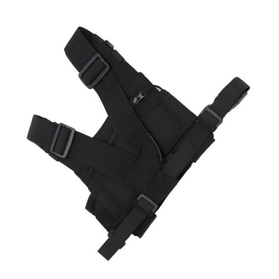 Sac Poitrine Pour Talkie-walkie - Harnais De Transport Radio, Tissu Oxford, 16,6x16,6 Cm