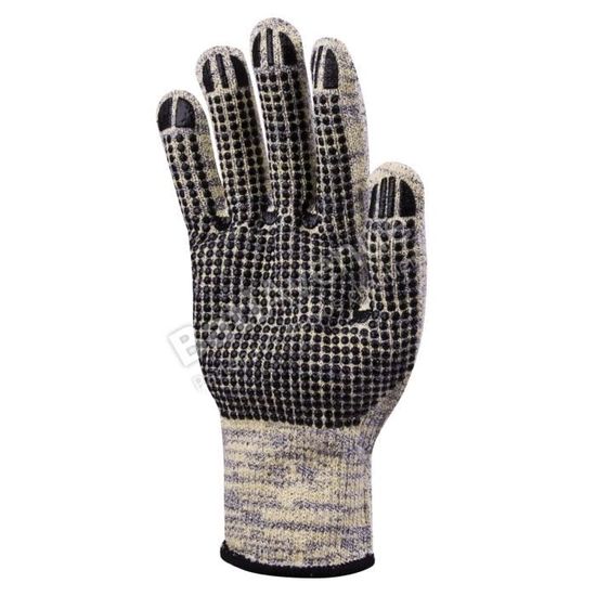 DELTA PLUS VV735GR09-M - Guanto Grigio-nero In Maglia Acrilica Con Palma Spalmatura Lattice Schiuma Vv735g