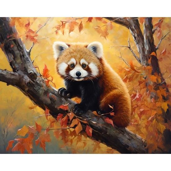 Kit Peinture Diamant écureuils Forêt 30x40 Cm - Artisanat DIY, Relaxation, Décoration Intérieure