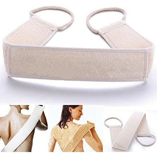 Lave-Dos Et Chiffon De Bain Extra Long - Lingette Exfoliante Douce Pour Douche Femme Et Homme