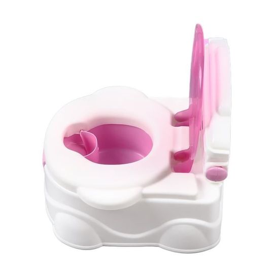 Pot Bébé Avion - Apprentissage Propreté Ludique - Rose, Plastique Sans BPA - Base Antidérapante - Facile à Nettoyer