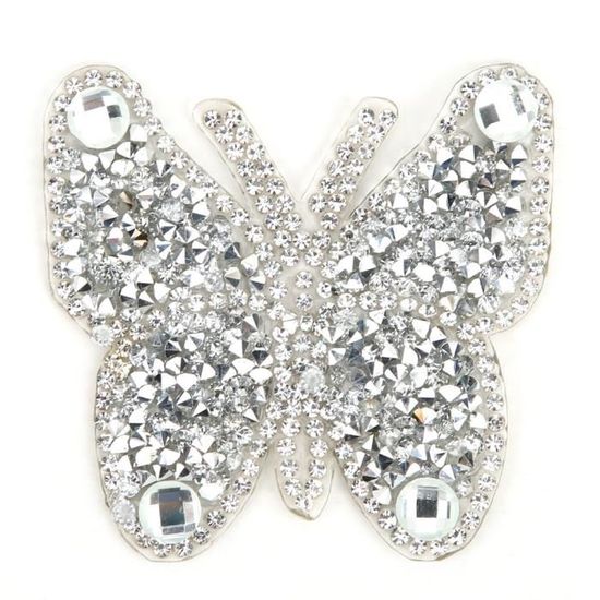 Tbest Patchs De Broderie 5 Pièces Patchs En Tissu Strass Autocollant De