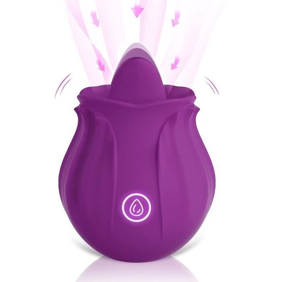 Sextoy Femme Stimulateur Clitoridien à Succion - Violet, Silicone, Rechargeable USB - Neuf