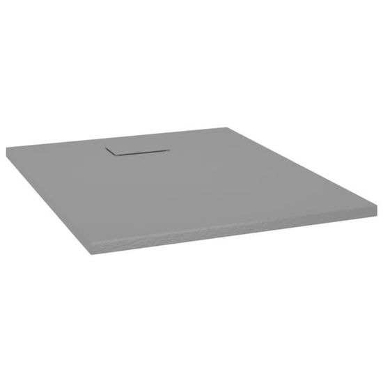 ZEAFIVE Base De Bac De Douche à Seuil Simple 38 Po X 38 Po En Blanc Avec Ensemble De Drain Central Zafi1372