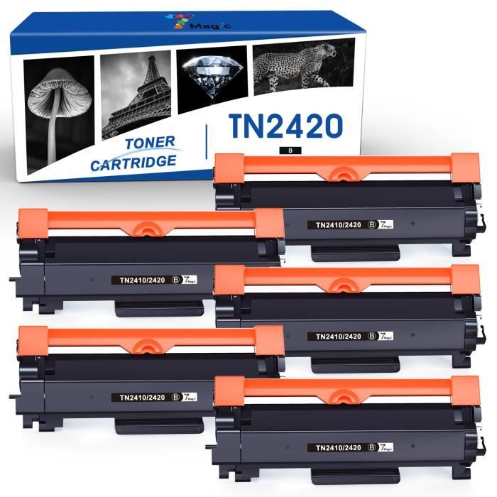 5 Toner Compatibili Alphaink TN-2420 Per Brother – 3000 Copie Cadauno Per MFC HL DCP