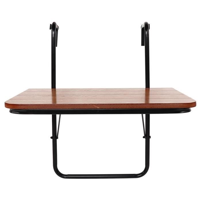 Balcon Table suspendue Garde-corps de haute qualité Support en fer Table de jardin pliante -TAM