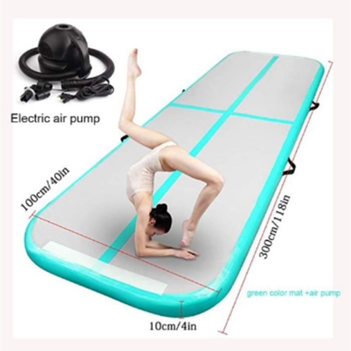 3M matelas de gymnastique gonflable Gym dégringolade Air piste plancher culbutant Air piste tapis vert