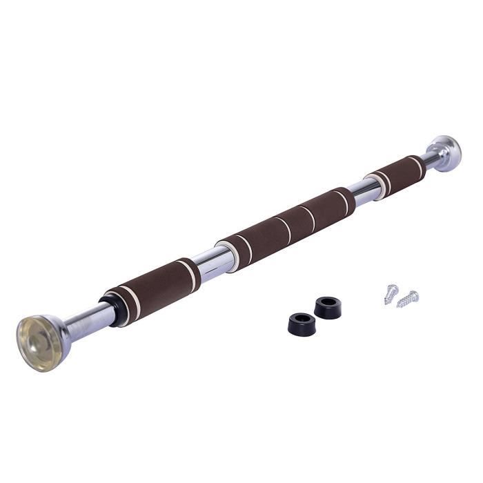 KYLIN SPORT Barre de Traction Porte Barre de Musculation Murale Barre de Fitness Joint Rond 80-130CM
