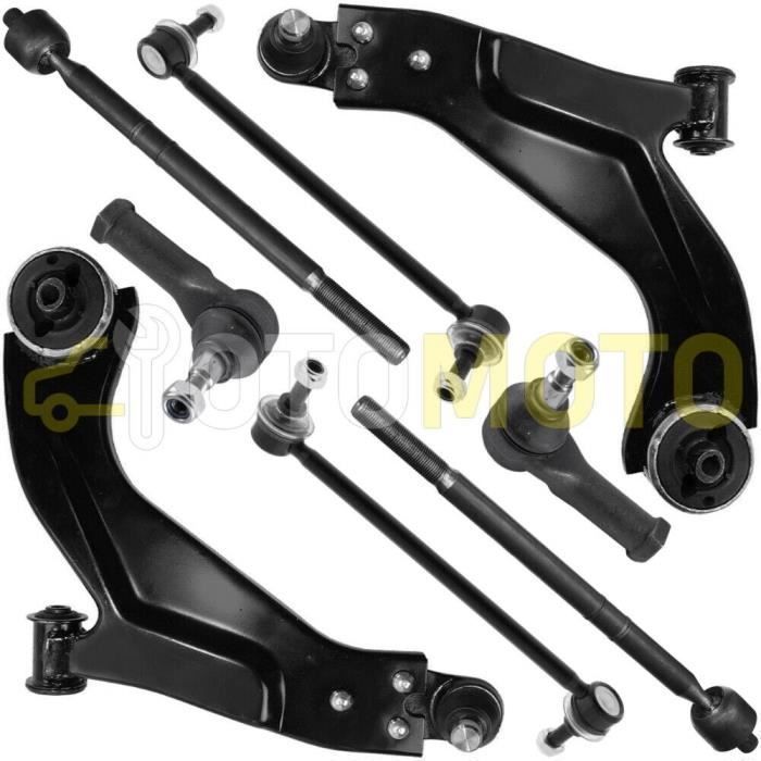 Kit bras de suspension avant compatible FORD MONDEO 3 III triangle, rotule, biellette 8 pièces