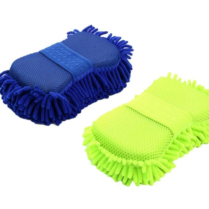 2 PCS Doux Multi-fonctionnel Pratique Durable Portable Brosses De Nettoyage En Microfibre Éponge Voiture Pour Auto GANTS AUTO