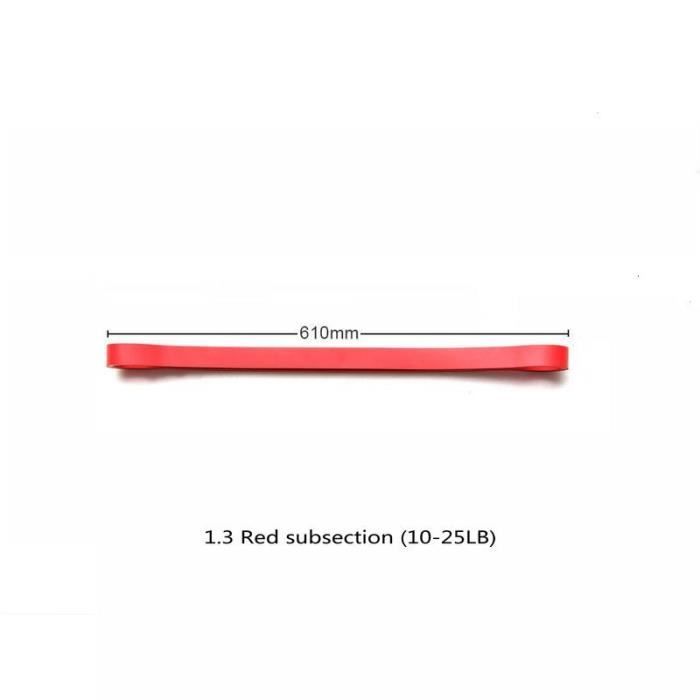 1PC 3 niveau Fitness bandes de caoutchouc bande de résistance unisexe 60Cm Yoga bandes élastiques b - Modèle: Rouge - HSJSTLDB01184