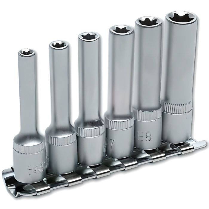 Jeu de douille torx femelles longues