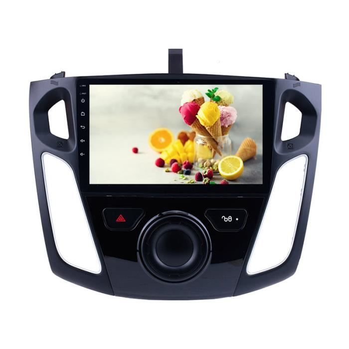 2Din 1 + 16GB GPS 9 -Android 9.1 lecteur d'autoradio Wifi stéréo pour Ford Focus 2011 2012 2013 2014 2015 unité de tête de véhicule