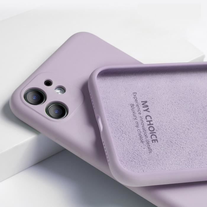 Coque iPhone 12 MiNi Case, Protection Anti-Choc Anti-Rayures Cover - Violet clair [C02ED52]