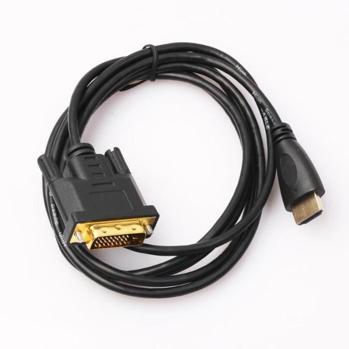 HDMI vers DVI-D Câble adaptateur moniteur moniteur 24 broches mâle - mâle HD HDTV 6 FT 10 FT 6ft