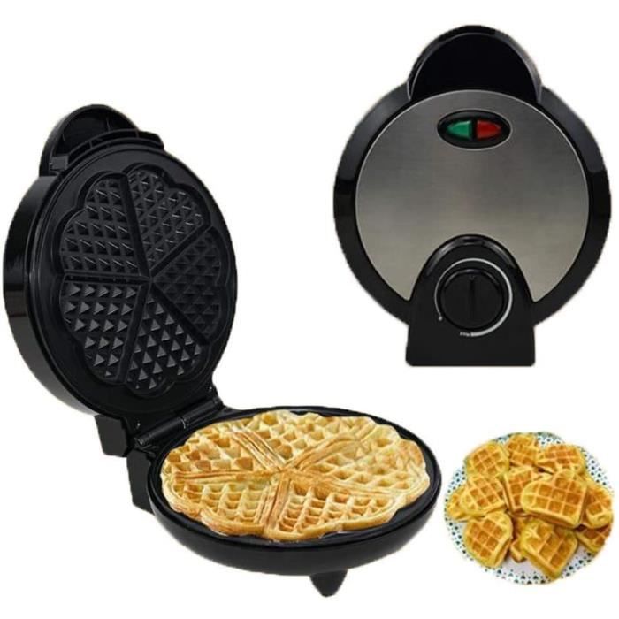 GAUFRIER GCE Forme de Coeur de gaufrier gaufrier agrave tempeacuterature reacuteglable en Aspect Acier Inoxydable et avec Plaque827