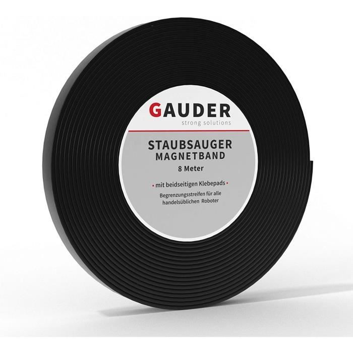 GAUDER Bordure Magnétique Aspirateur Nouvelle Version - Bande Magnétique Aspirateur Robot pour Neato, Proscenic, Xiaomi, Tesvor et V