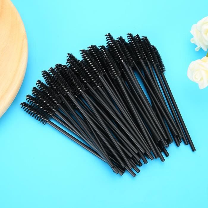 EBTOOLS Brosse à cils jetable 50pcs Brosse à cils cheveux doux de voyage brosse à cils portable jetable pour les cils outil de