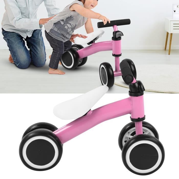 Scooter d'Équilibre de Bébé Nourrisson Marcheur Apprendre à Marcher Sans Pédale Jouets - rose
