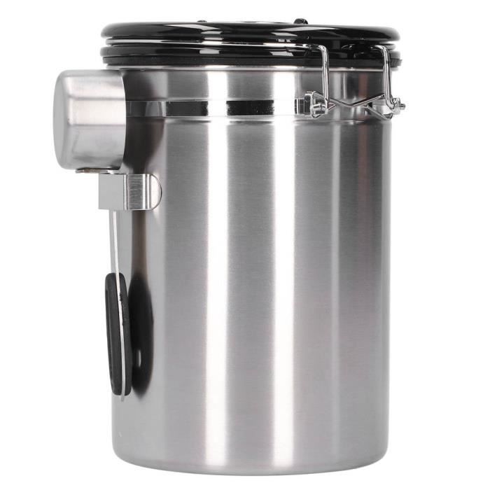 récipient de nourriture Récipient à grains de café avec soupape d'échappement Boîte de stockage de feuilles de thé pour une