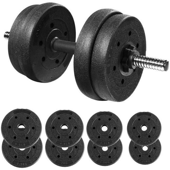 30kg d'altères réglable